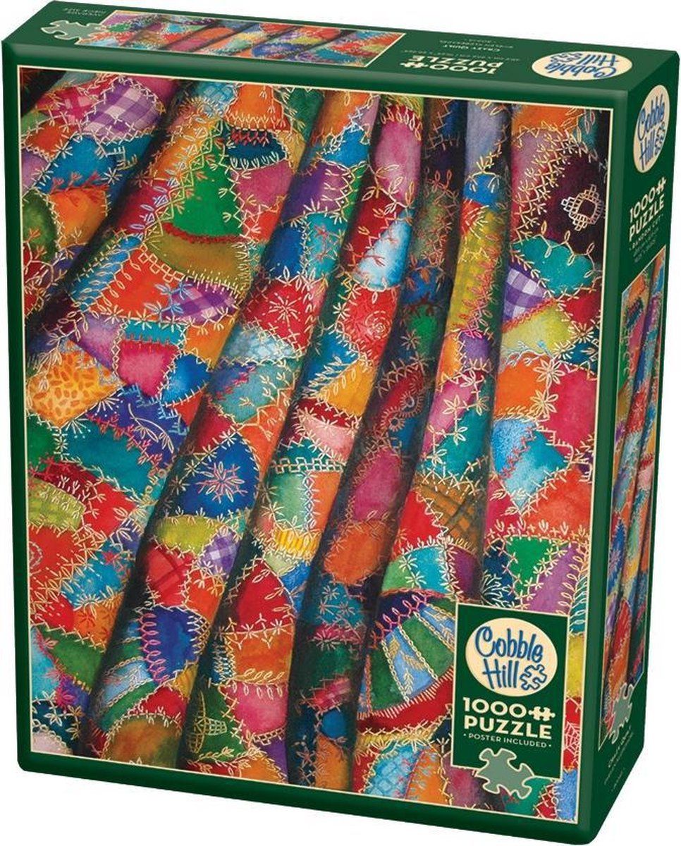 Cobble Hill legpuzzel 1000 stukjes Crazy Quilt - 0625012802451