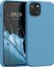 kwmobile telefoonhoesje geschikt voor Apple iPhone 13 - Hoesje met siliconen coating - Smartphone case in vintage blauw