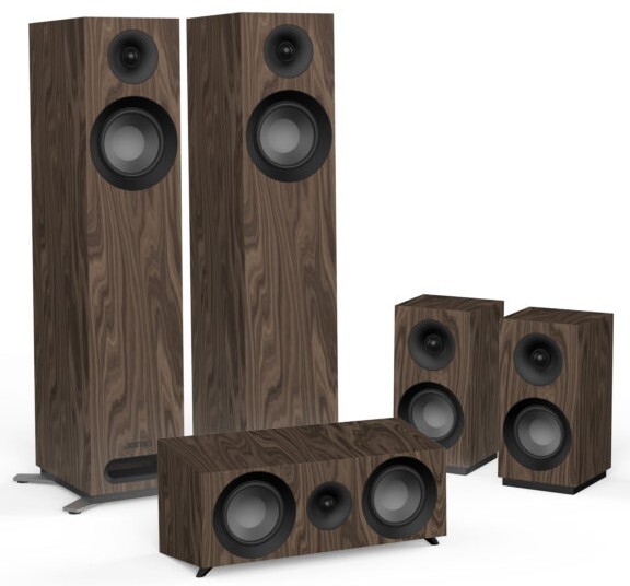 Jamo S 805 HCS surround set / walnoot