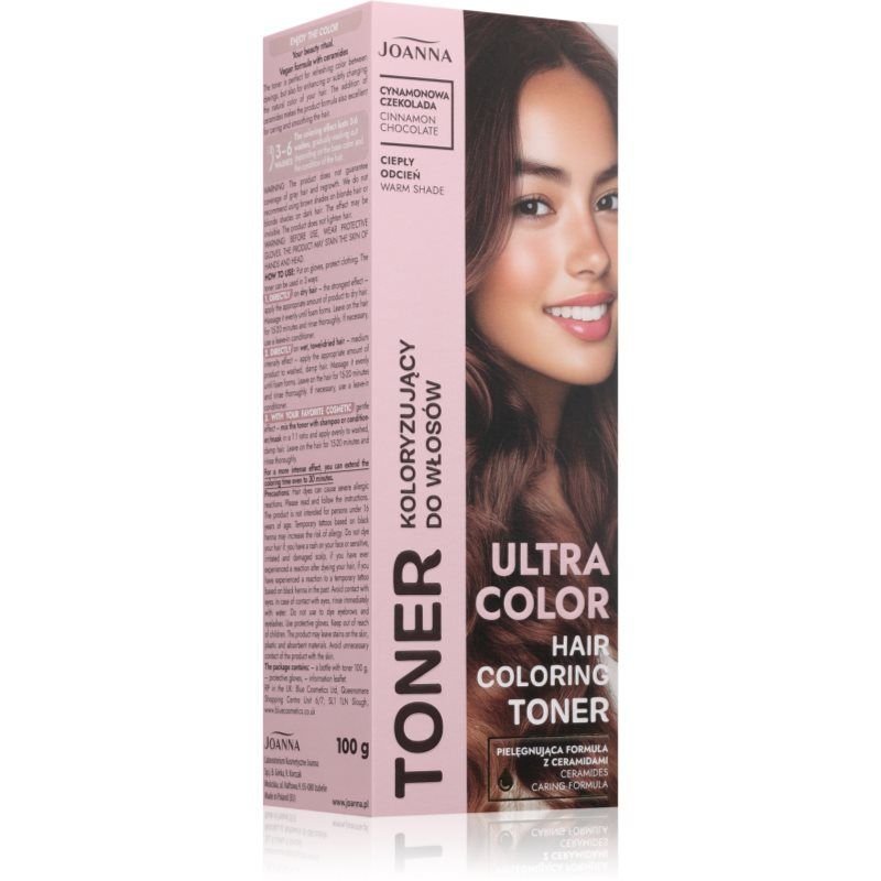 Joanna Ultra Color Toner do włosów Cynamonowa czekolada 100 g