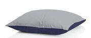 MB HOME BASIC 2 winterkussens "Iceland", donkerblauw/lichtgrijs, 50 x 80 cm