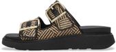 Fitflop Gen-FF gespsandalen van bedrukt leer