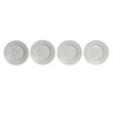 Fijalo DKD Home Decor Diep bord Wit Porselein 20 x 20 x 3 cm