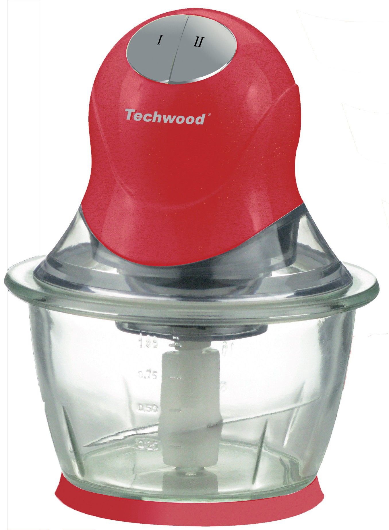 Techwood THA-085 - Elektrische hakmolen - 300W - 0,8 liter - Rood