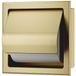 Xellanz Rocko Toiletrolhouder met Klep - Inbouw - Geborsteld Messing