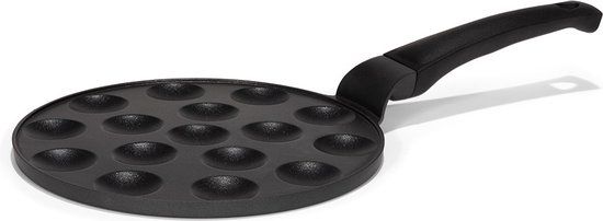 Patisse Poffertjespan Basic - ø 25 cm - 16 poffertjes - Zwart