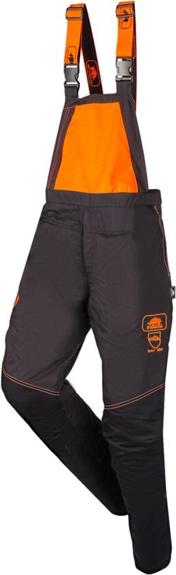 SIP Protection BasePro 1RG1 Kettingzaag-Bavet -Tuinbroek - Maat: L - antracietgrijs/zwart; fluo oranje