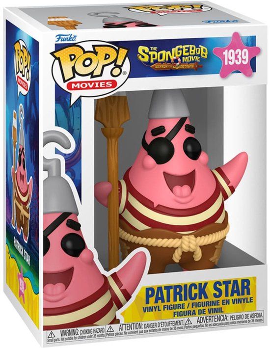 Funko SpongeBob SquarePants The SpongeBob Movie - Patrick Star (Pop! Movies) vinylfiguur 1939