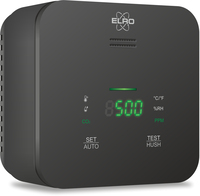 ELRO FCO2400 CO2 Meter - Luchtkwaliteitsmeter met NDIR sensor voor CO2, Temperatuur en Luchtvochtigheid - Zwart