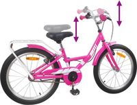 vidaXL Vélo enfant 18 pouces rose