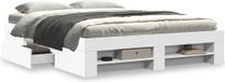 Maison Exclusive - Cadre de lit sans matelas blanc 160x200 cm bois d'ingénierie