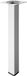 HETTICH Pied table basse carré HETTICH fixe, H.25 cm acier mat gris