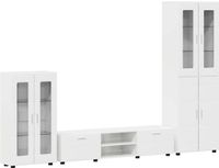 vidaXL Tv-meubelset FLORIN Hoogglans wit