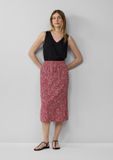 s.Oliver Viscose Midirok met Steekzakken en Tunnelkoord