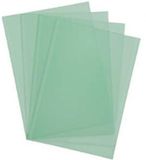 Pavo Schutbladen glass A4 -200 micron transparant / groen