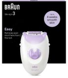 Braun Elektrische epileerapparaat SE3-031, 2 standen, wit/roze