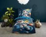 Housse de couette Pur Coton Bleu Foncé Étoiles 135x200 cm