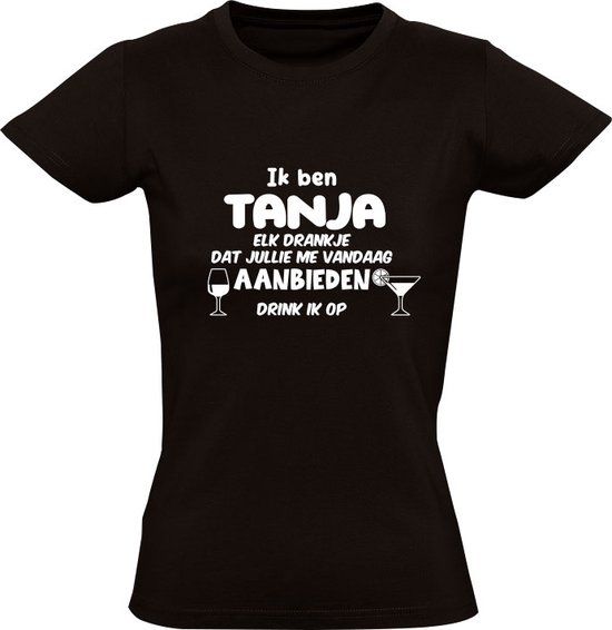 Sol's Ik ben Tanja Dames T-shirt - 2XL - Zwart