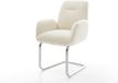 Zoa-Flex Stoel Zoa-Flex slee model plat roestvrij staal teddy beige pocketvering kern