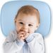 Baby-Slofje Blauw kussen ergonomique bébé contre tête plate