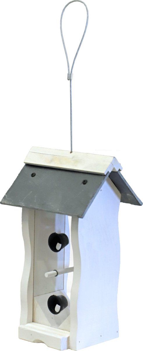 BOON Voedersilo - wit/leisteen - 2-zijdig - hangbaar - 29 cm.
