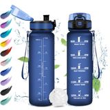 Drinkfles 500 ml lekvrije meisjesdrinkfles motiverende drinkfles met filter sportwaterfles met tijdweergave drinkfles voor kinderen camping school kantoor
