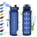 Drinkfles 500 ml lekvrije meisjesdrinkfles motiverende drinkfles met filter sportwaterfles met tijdweergave drinkfles voor kinderen camping school kantoor