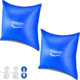 Monzana 2x Zwembadkussen XL - 120x120cm Chloorbestendig PVC – Blauw