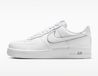 Nike Air Force 1 '07 lb8 Sneakers Heren Leer Wit/Metalic Silver Maat 45