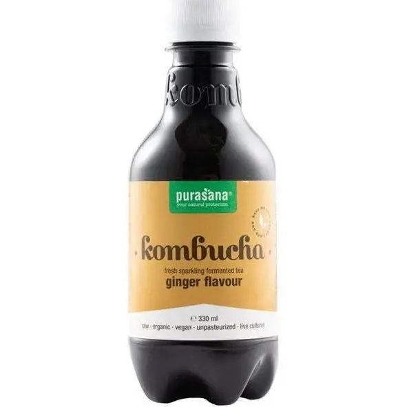 Purasana Kombucha gember/gingembre Vegan (330 ml)