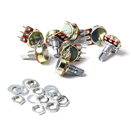 GAOHOU 10 Stks B10K 3-pins Liner Taper Rotary Potentiometer Potten Schacht 10K ohm 16mm