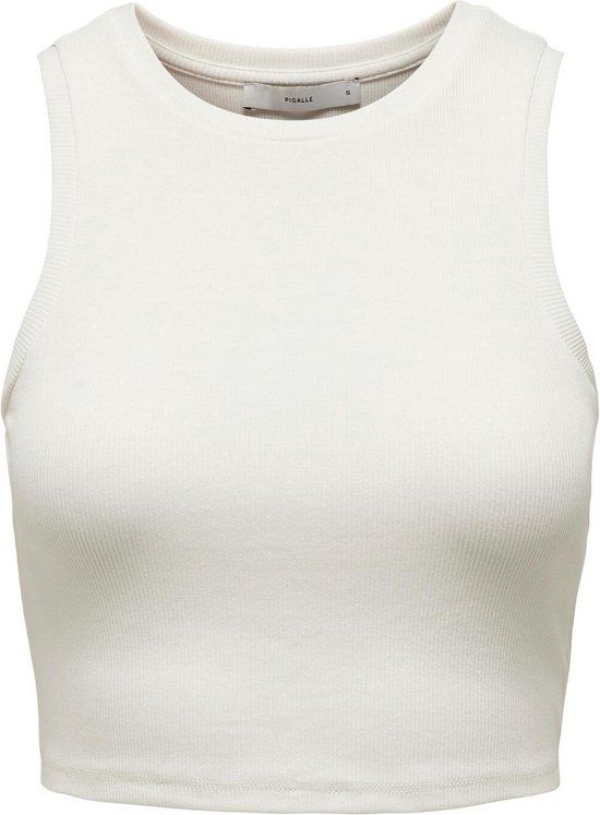 ONLY ONLVILMA Cropped Tank Top - Cloud Dancer - S - Women