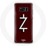 Maniacase Hoesje voor Samsung Galaxy S8 Plus Ozark Seizoen 4 Z Logo Wit Rode Achtergrond
