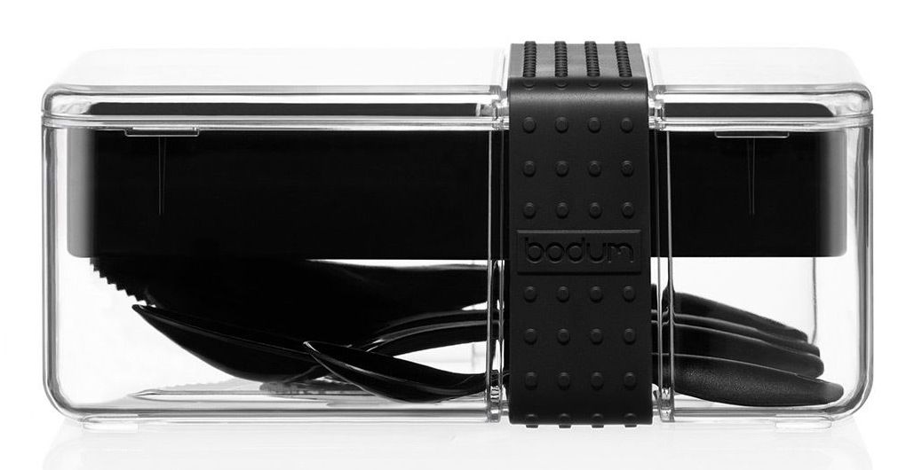 Bodum K12017-01STR Rectangular Canister Black, Transparent 1 piece(s)