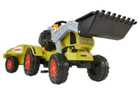 BIG Claas Celtis Loader met aanhanger, kindertractoren, speelgoed met precisie-kettingaandrijving, 3-voudig verstelbare zitting, tot 50 kg, Claas-licentie, voor kinderen vanaf 3 jaar
