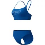 Speedo Endurance Logo Thin Strap 2 Piece Dames - Blauw/Wit - 36