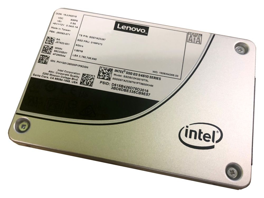 Lenovo 4XB7A13634 - Interne SSD - 480 GB - 560 MB/s lezen - 510 MB/s schrijven
