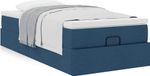 Maison Exclusive - Lit plateforme avec matelas, bleu, 90x200 cm, textile
