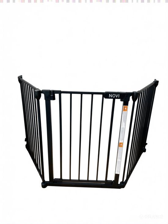 Novi at Home Novi Traphek / Veiligheidshek 60-203 cm – Schroefbevestiging – 76 cm Hoog – Voor Brede Openingen – Black