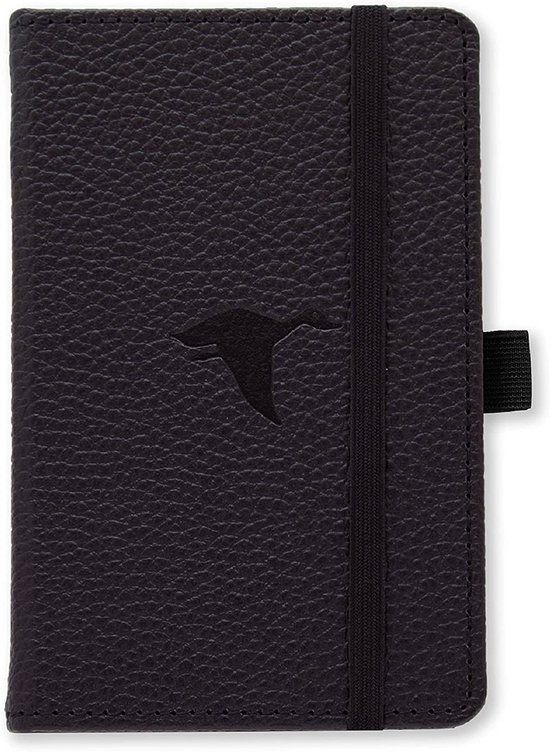 Dingbats A6 Pocket Wildlife Black Duck Notebook - Graph - 192 Pages - Hardcover