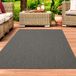 Tapis sisal moderne, anthracite, 140 x 200 cm