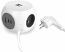 ACT Stekkerdoos kubus - 3 stopcontacten - 3 USB poorten - 1.5m kabel - Wit