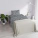 Italian Bed Linen Beddengoed Dafne, 100% microvezel, Frans bed, Citylife Grey