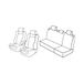 Set Superior Set stoelhoezen grijs/zwart compatibel met Toyota Corolla 5p (01/02>12/07)