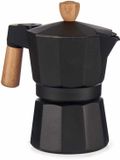 Kinvara Italiaanse Koffiepot Hout Aluminium 3 Koppar