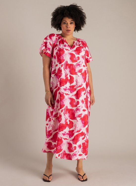 YEST CURVE Naja One pieces - Bright Pink/Multi Co - maat 4(54/56)