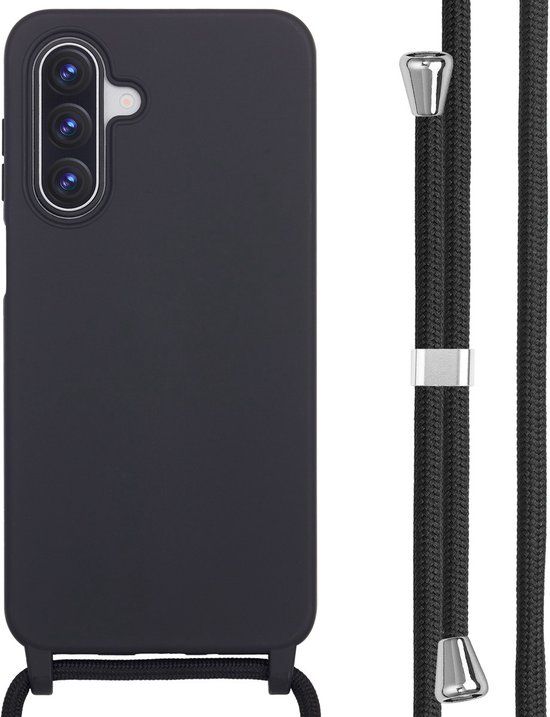 imoshion Siliconen hoesje met koord voor de Samsung Galaxy A17 (5G) / (4G) - Zwart