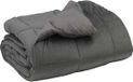 vidaXL Hiver couette 140 x 220 cm hiver microfibre (100% polyester) Gris clair