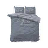 Sleeptime lits-jumeaux dekbedovertrek 240x220 cm - blauw