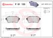 BREMBO Set remblokken achter P 61 133